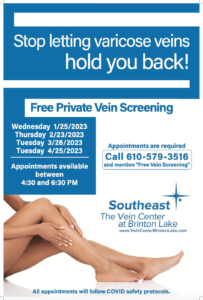 Free vein screening.